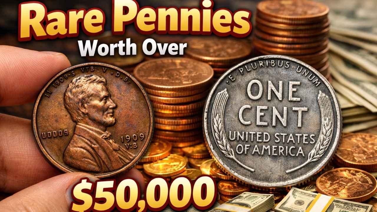 10 Rare Pennies Worth Over $50,000 – Valuable Coins Collectors Dream Of